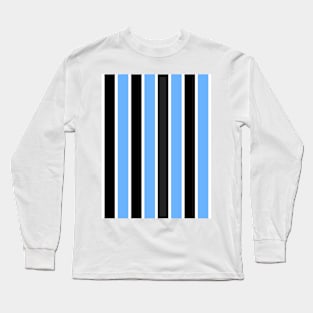 Gremio Classic Blue and Black Stripes Long Sleeve T-Shirt